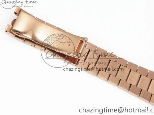 MiroTime 0321 ZipUp Day Date 36 RG TWSF Best Edition Blue Roman Diamonds Dial Diamonds Bezel on RG Bracelet A 1607